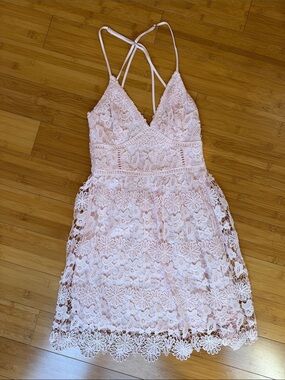 Vintage Hollister Pink Babydoll Sundress XS Cottagecore Y2K